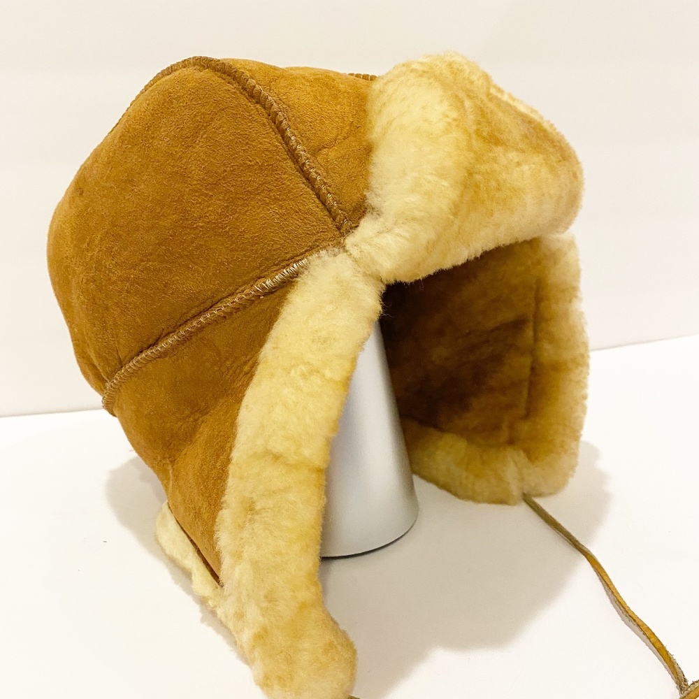 Women's Shearling Sheepskin Trapper Hat